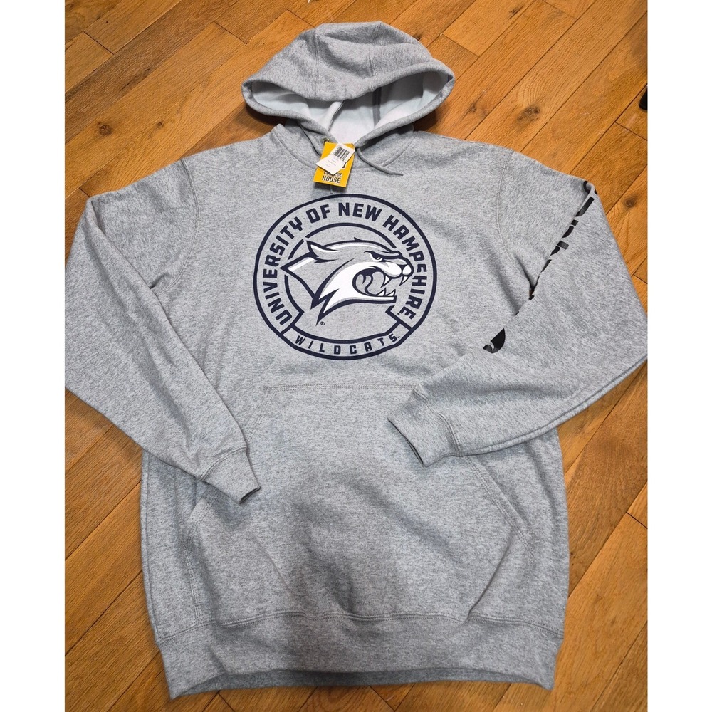 Carhartt University of New Hampshire UNH Wildcats Hoodie Heather Grey Medium NWT